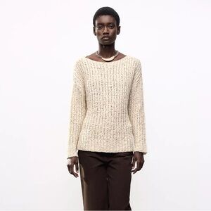 Zara combination knit sweater